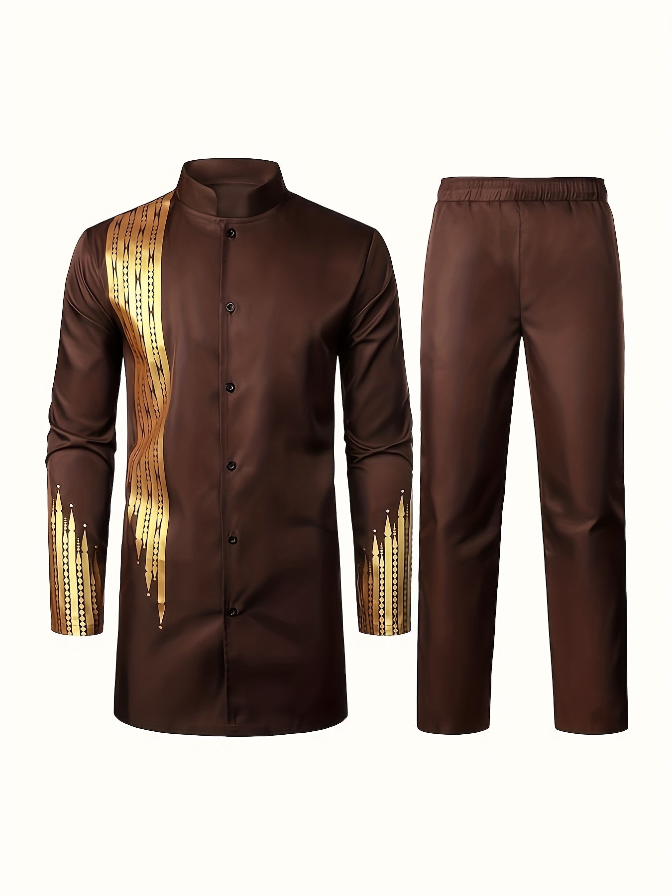 Men's Casual Long-sleeved Two-piece Set