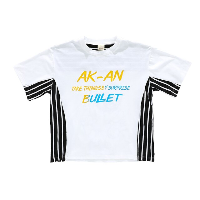 White Jazz Dance Costume Kids Hip Hop Practice Wear Street Dance Printing Stage Performance Clothing Hiphop Rave Clothes DC4946