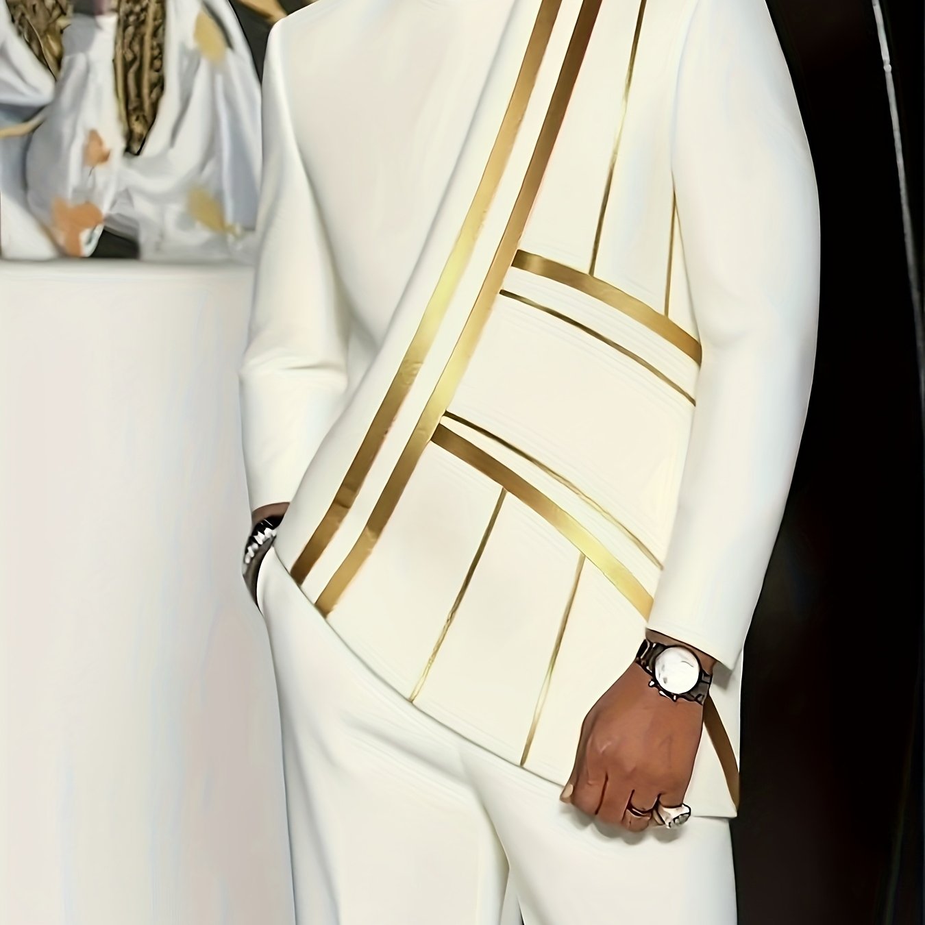 Men's Long-Sleeved Top and Pants Set