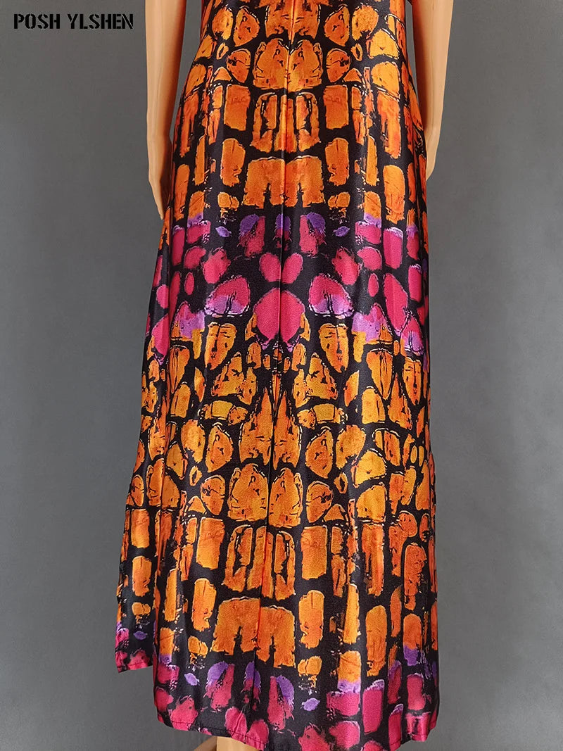 Plus Size African Abaya Dress with Sequins