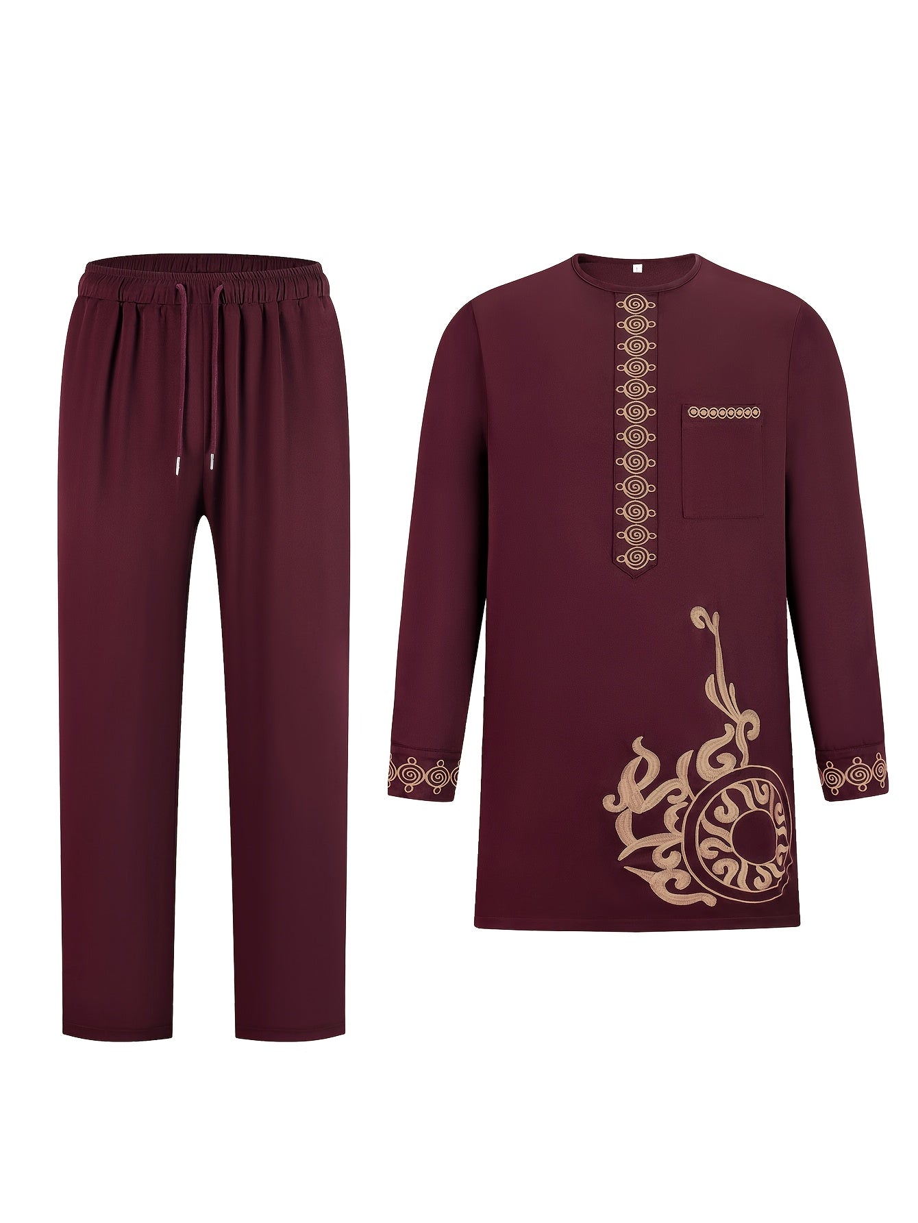 Kenis Collection Men's African-Style 2-piece set