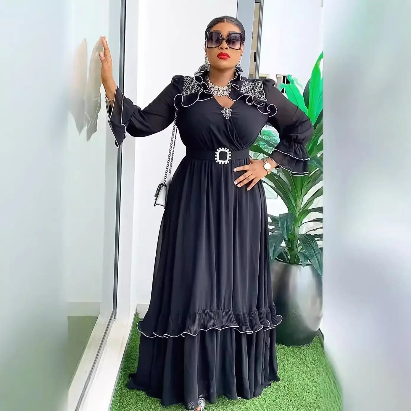 Elegant African Party Dress for Women