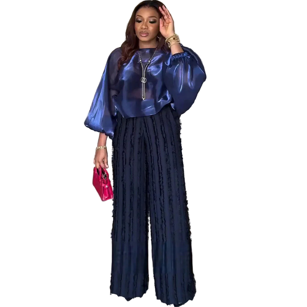 African Two-Piece Pant Set for Women