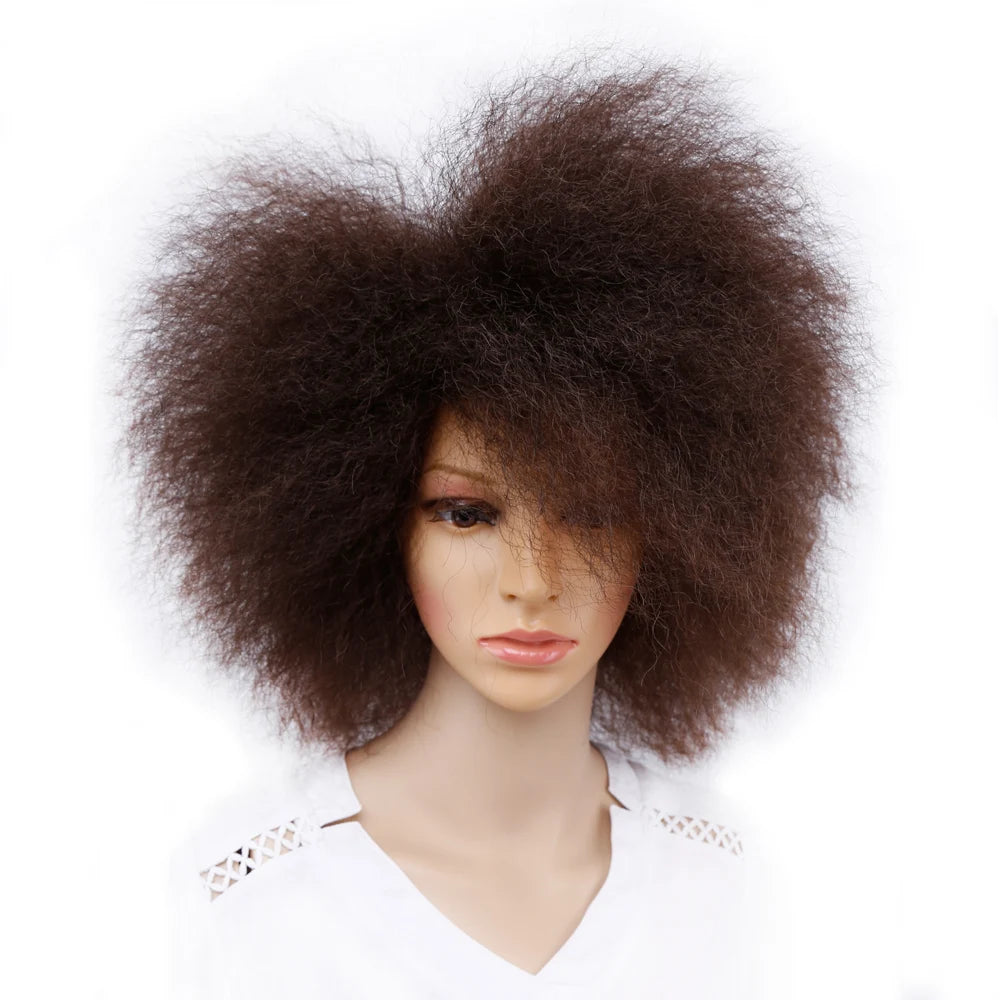 Short Synthetic Afro Wigs for Women