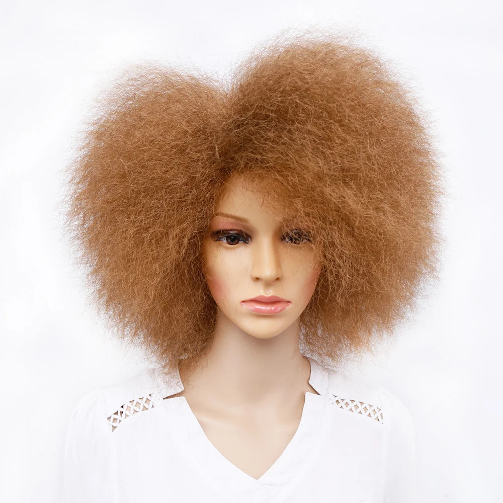 Short Synthetic Afro Wigs for Women