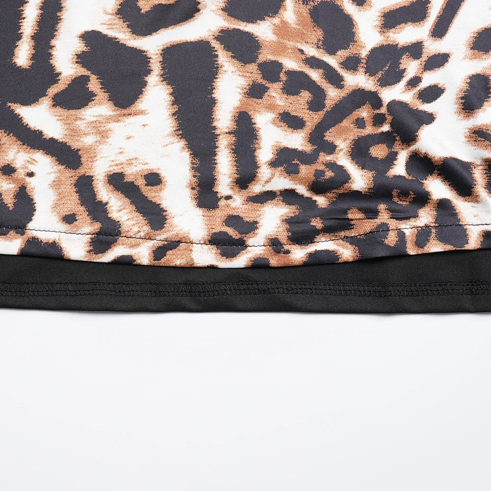 African Leopard Print Dress for Women