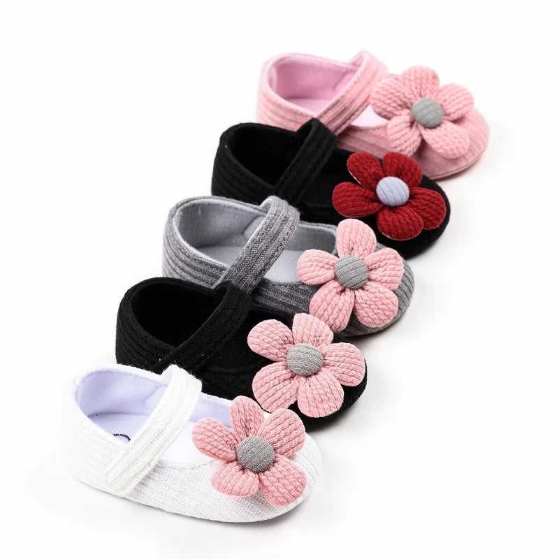 Anti-slip First Walking Baby Girls Shoes 0-12M