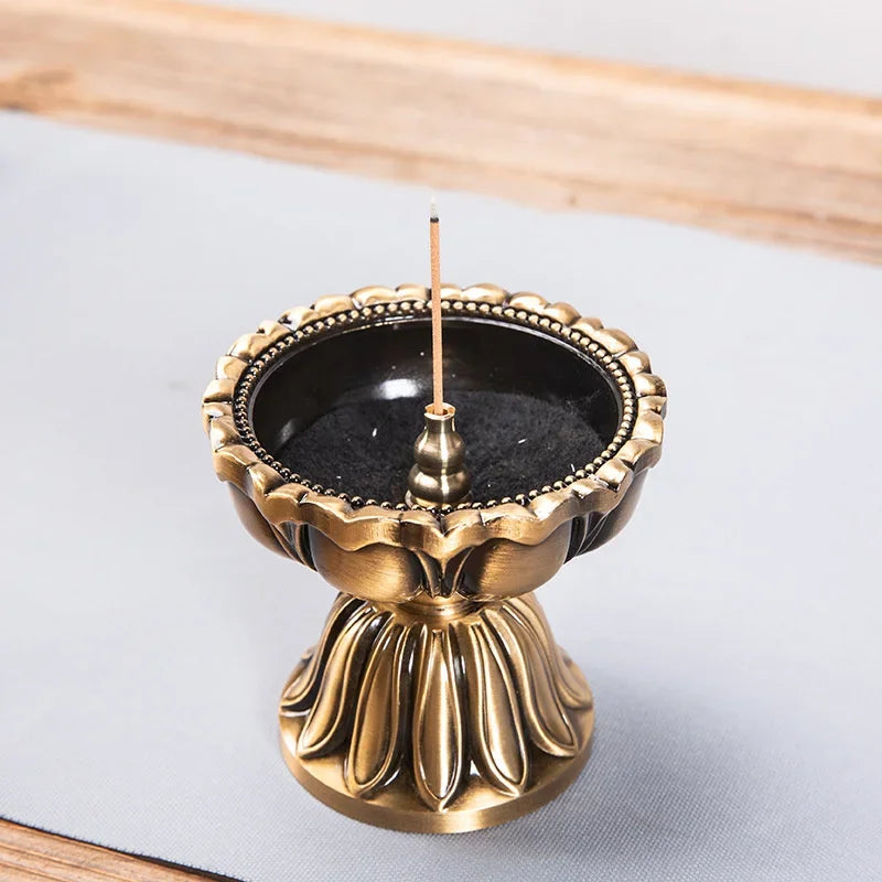 Lotus Copper Lamp Incense Burner