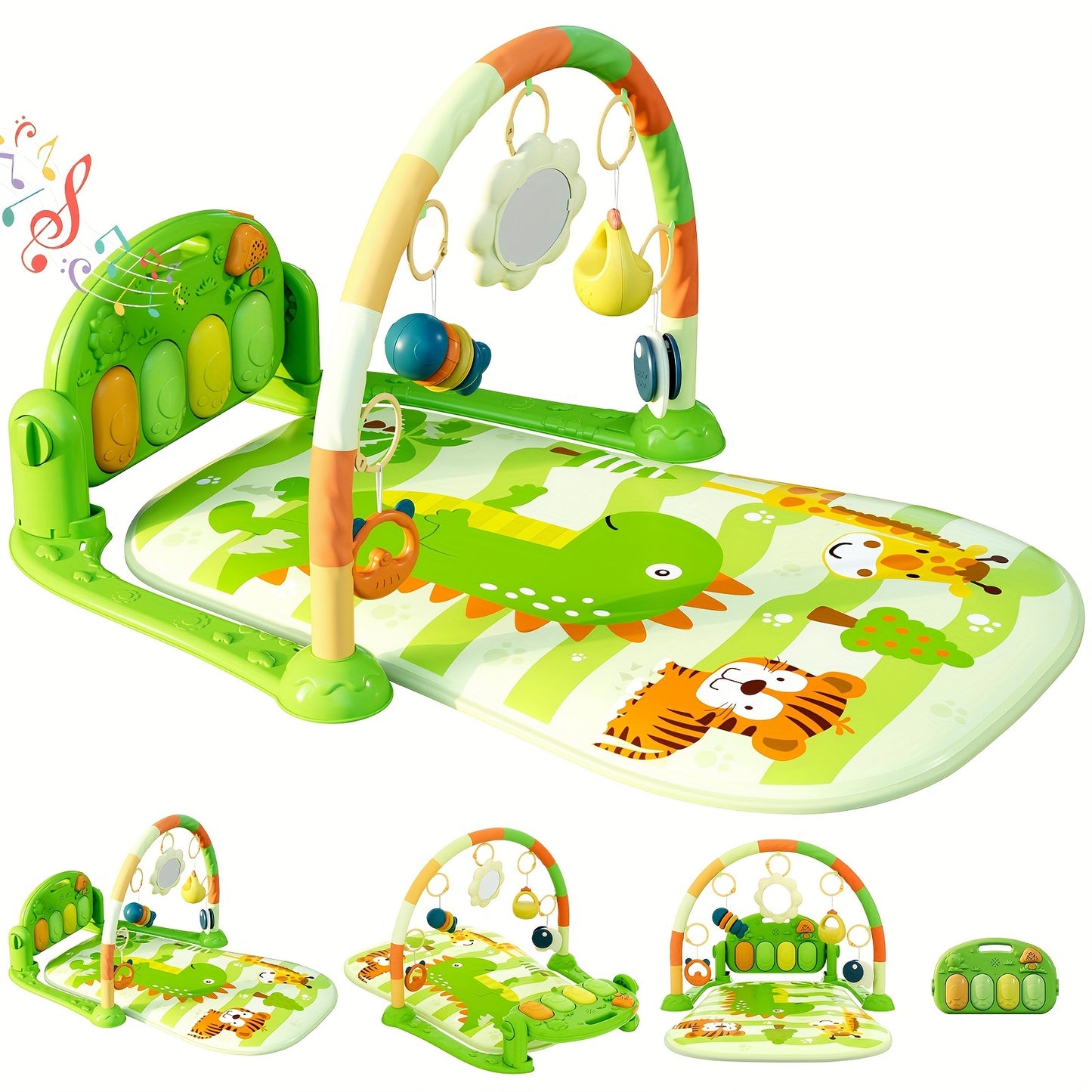 Newborn Baby Play Mat with Piano & Learning Toys