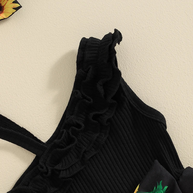 Baby Girl 2 Piece Summer Sunflower Romper