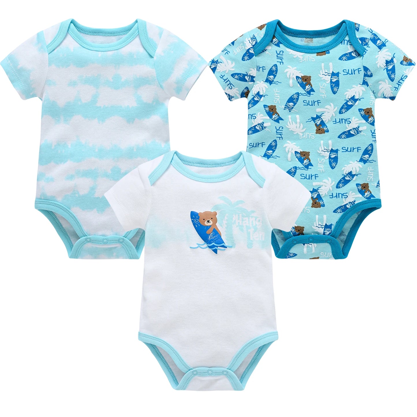 Baby Bodysuit Set 0-12 Months
