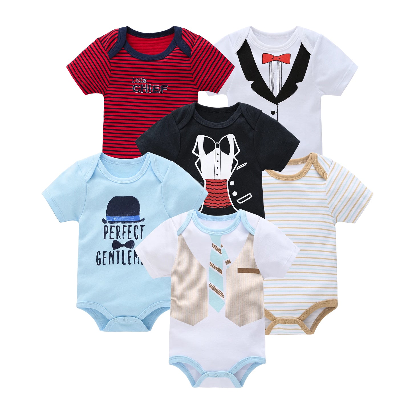 Baby Bodysuit Set 0-12 Months