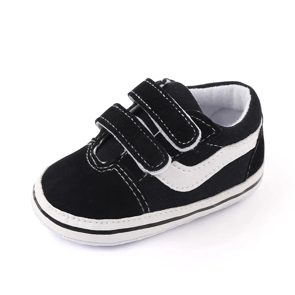 Baby Boys Soft Sole Canvas Sneakers