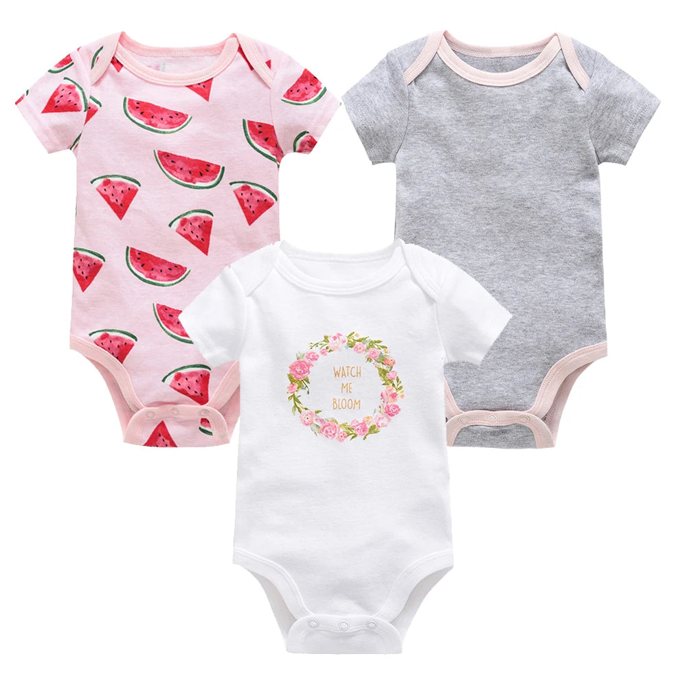 Baby Bodysuit Set 0-12 Months