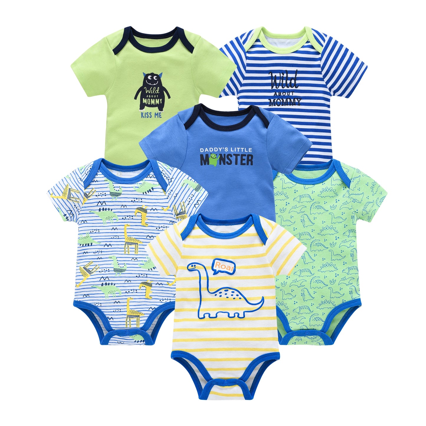 Baby Bodysuit Set 0-12 Months