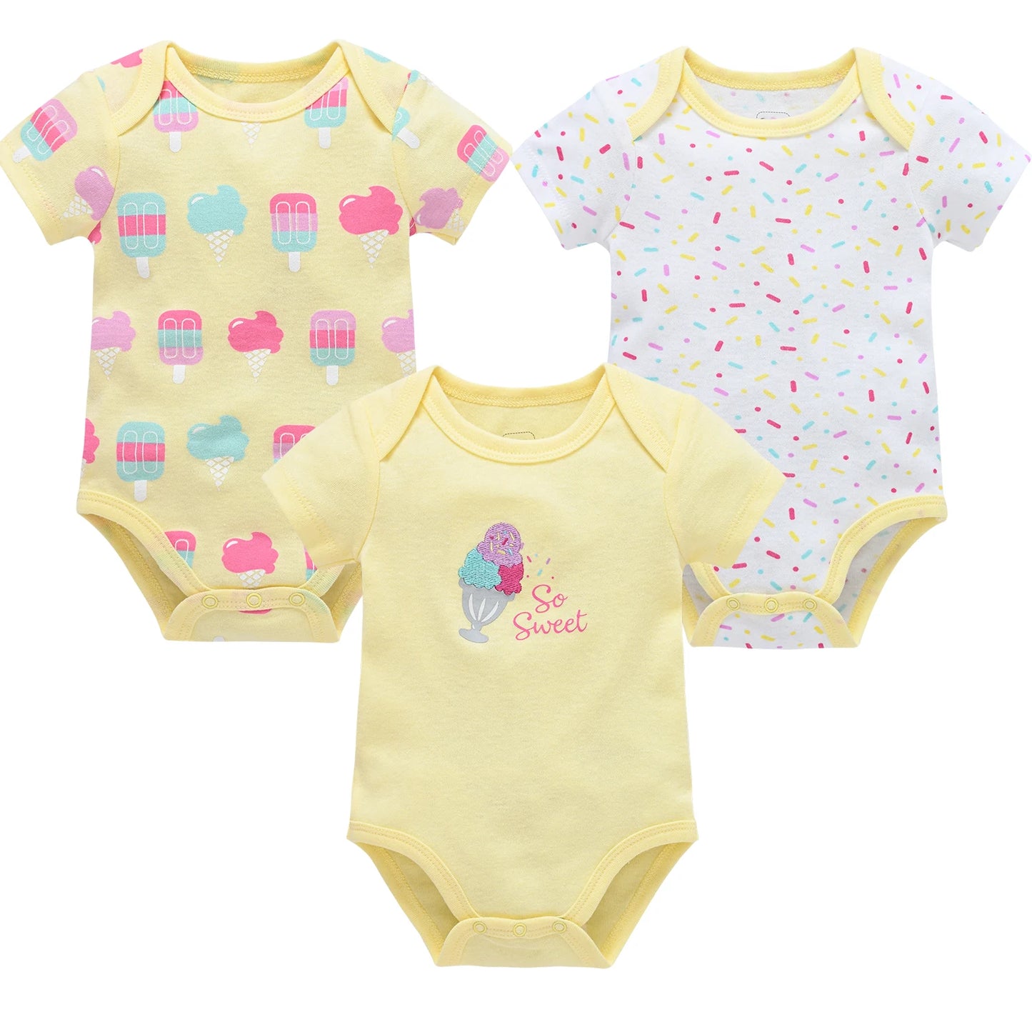 Baby Bodysuit Set 0-12 Months
