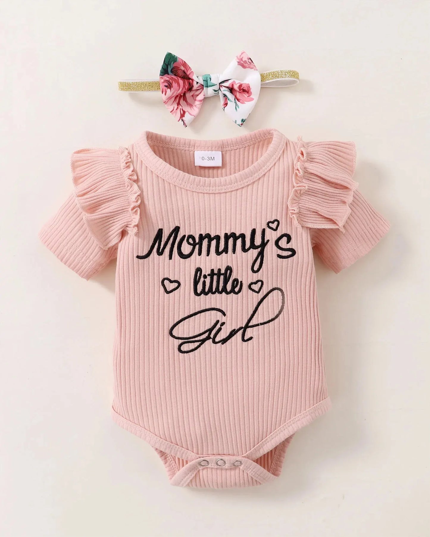 Newborn Baby Girl 3PCS Summer Outfit