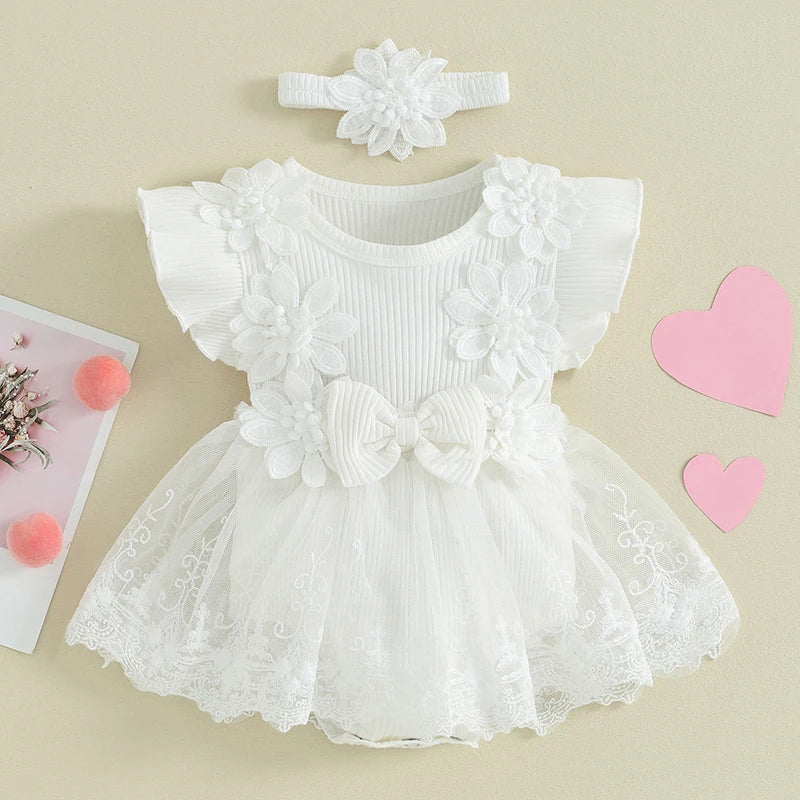 Newborn Baby Girl Romper Dress
