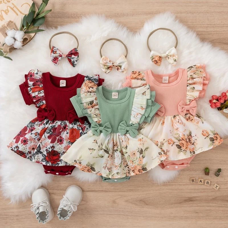 Baby Girl Summer Dress with Bowknot