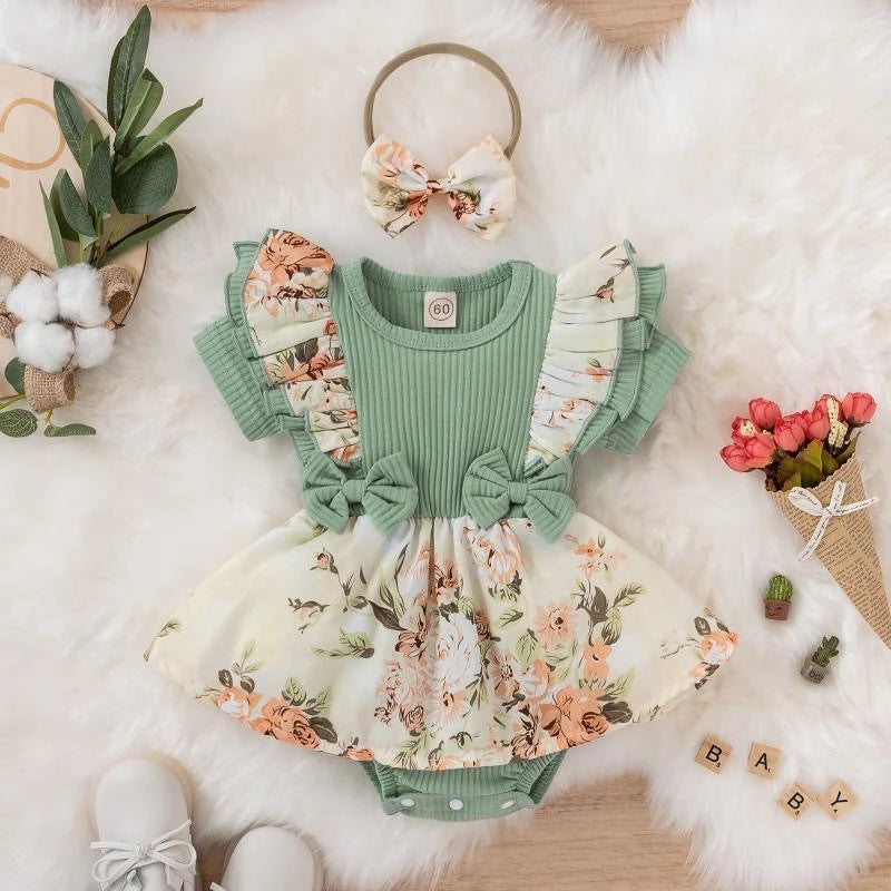 Baby Girl Summer Dress with Bowknot
