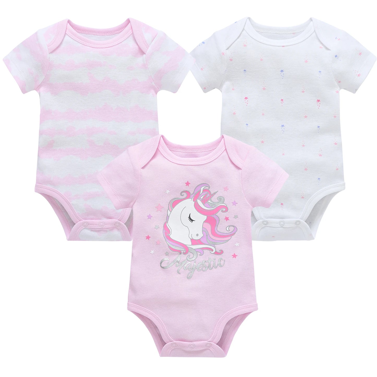 Baby Bodysuit Set 0-12 Months