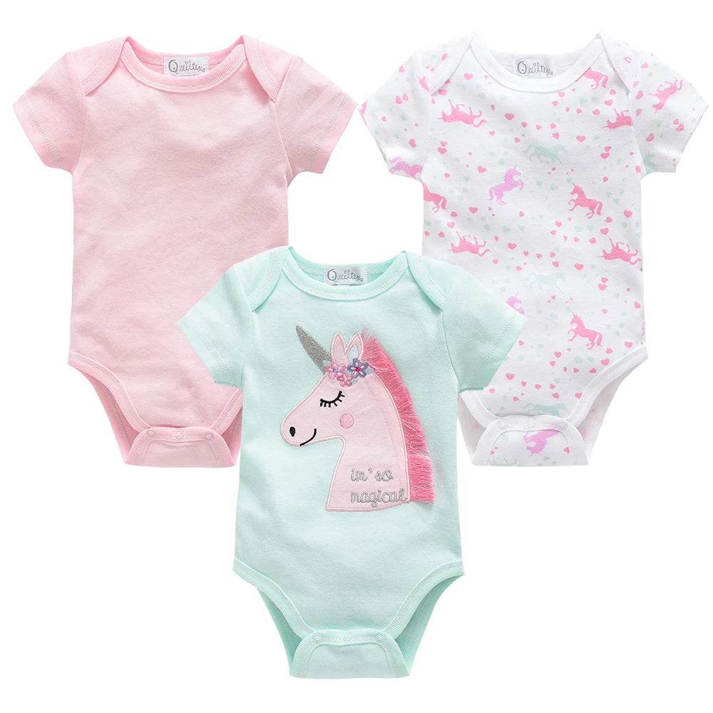 Baby Bodysuit Set 0-12 Months