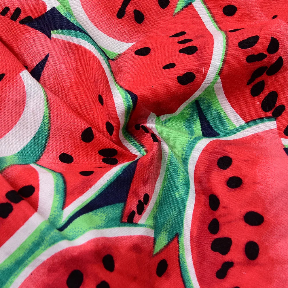 Baby Girls Watermelon Printed Sleeveless Bodysuit