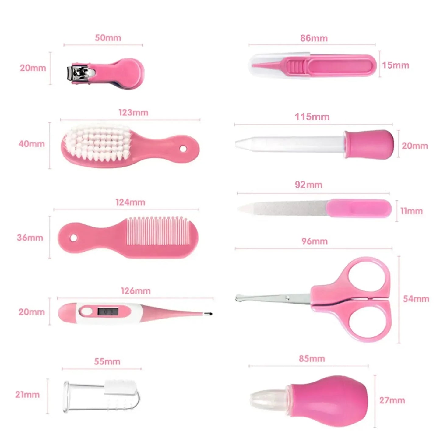 Baby Health Care & Grooming Kit 10PCS Set