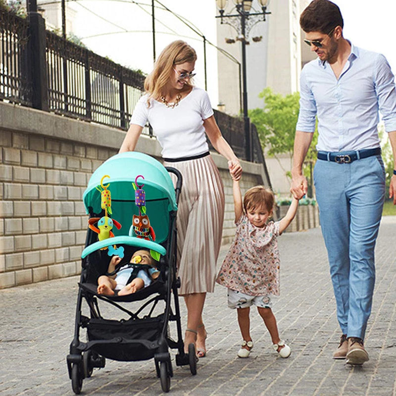 Elephant Plush Lovey Rattle Toy