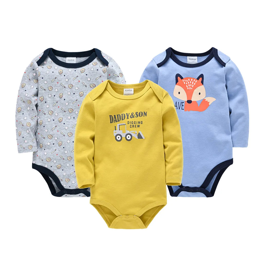 Baby Long Sleeve Autumn Bodysuit Set