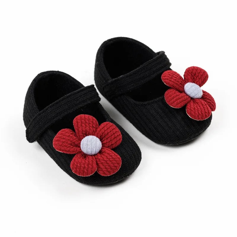 Anti-slip First Walking Baby Girls Shoes 0-12M