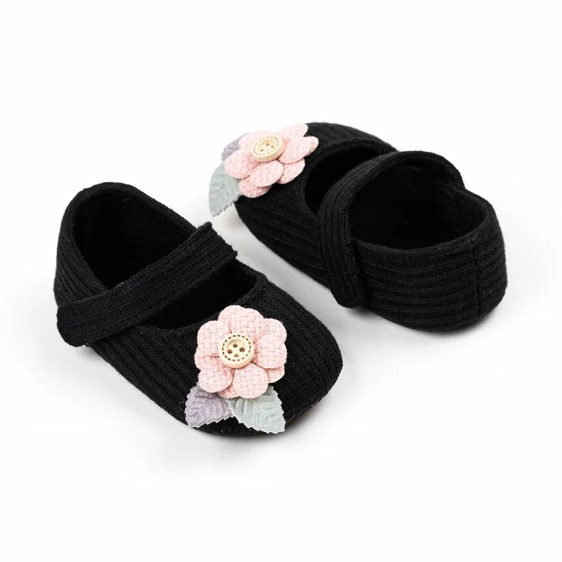 Anti-slip First Walking Baby Girls Shoes 0-12M