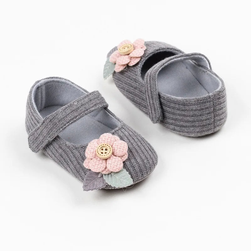 Anti-slip First Walking Baby Girls Shoes 0-12M