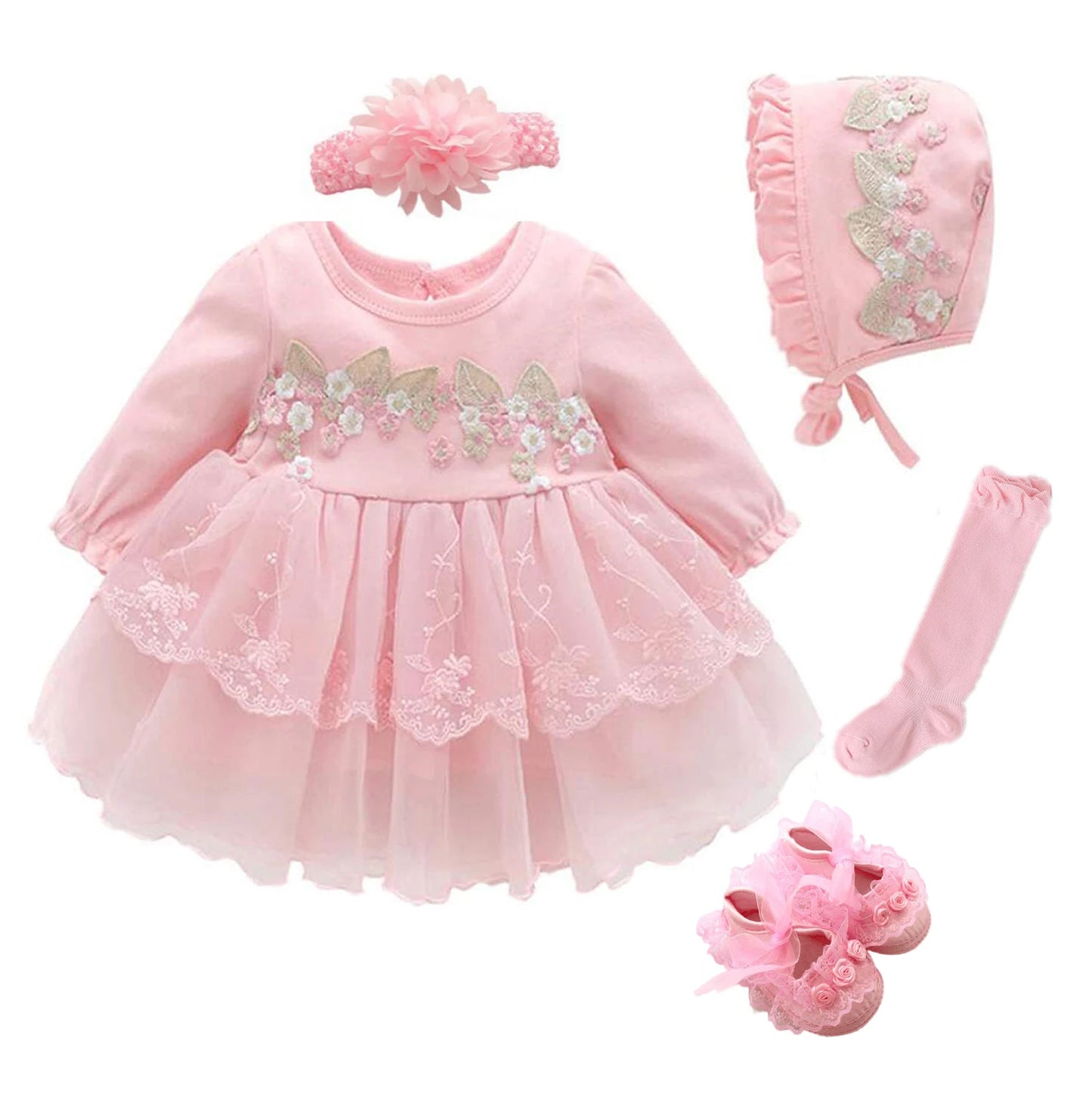Baby Girl Party & Christening Dress Set