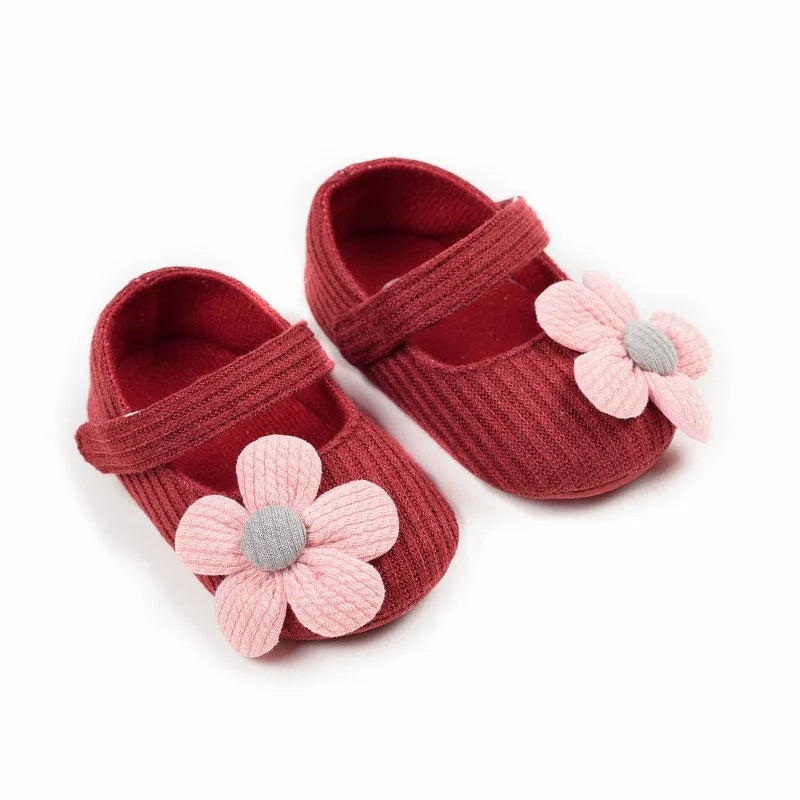 Anti-slip First Walking Baby Girls Shoes 0-12M