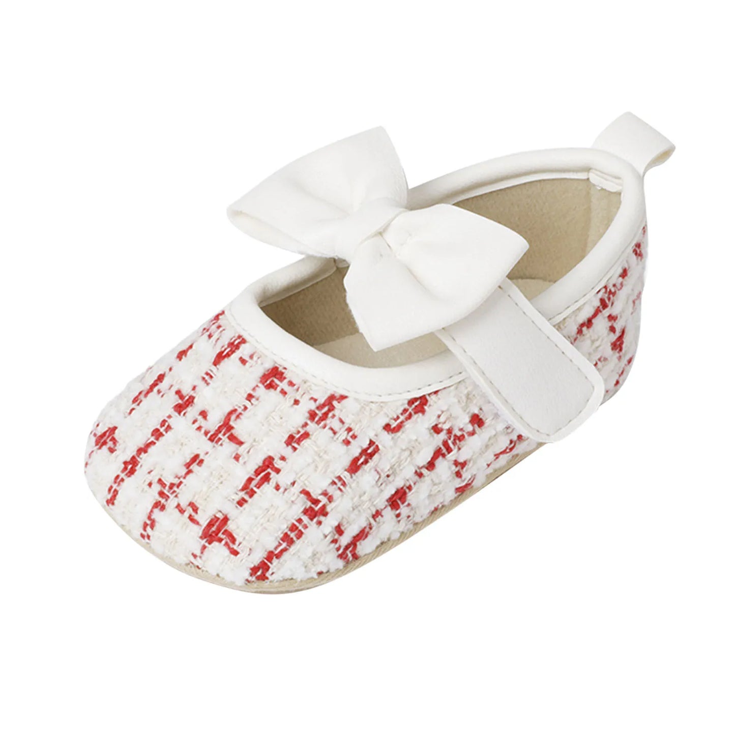 Infant Girls Plaid Bow Princess Shoes