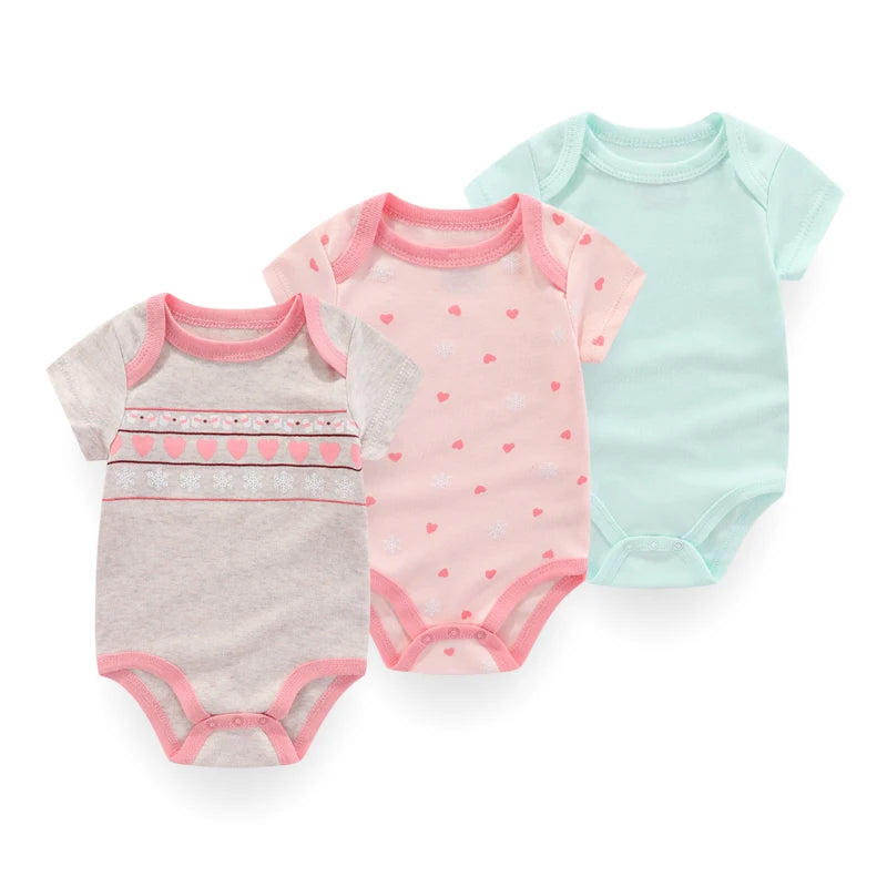 Unisex Baby Bodysuits three-piece