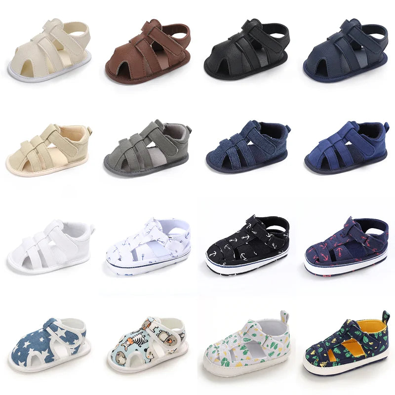 Baby Boys Girls Soft Sole Sandal Shoes 0-24M