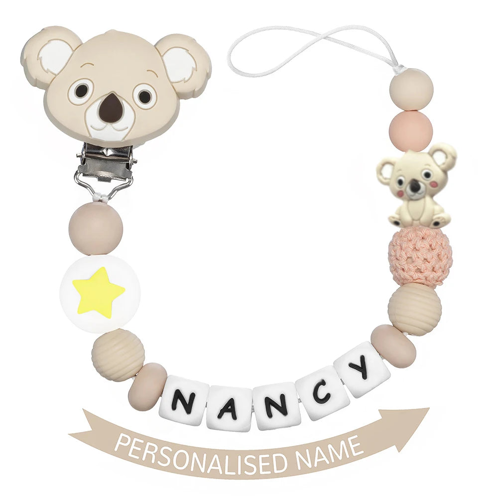 Personalized Silicone Baby Pacifier Clip