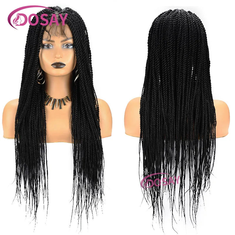 Twist Box Braided Lace Front Wig for Black Women