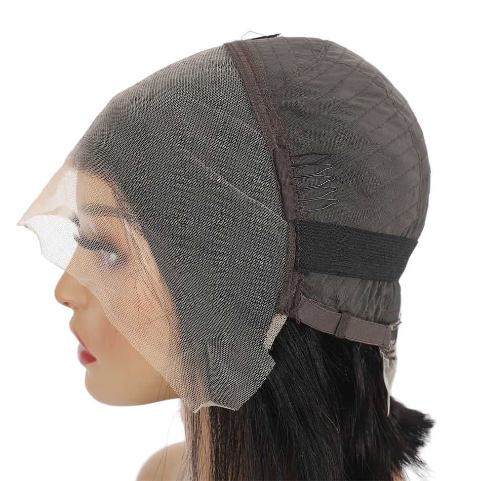 Straight Human Hair Bob – 13x4 Lace Front Wig