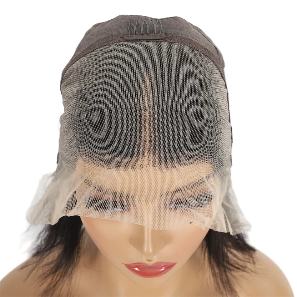 Straight Human Hair Bob – 13x4 Lace Front Wig