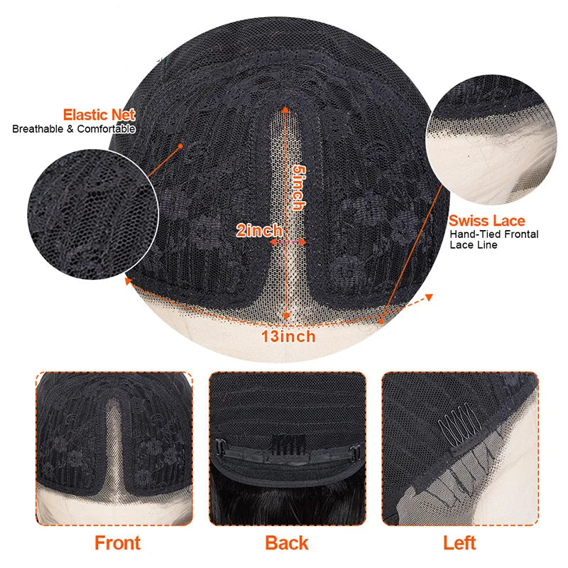 Natural Black Body Wave Human Hair Wig