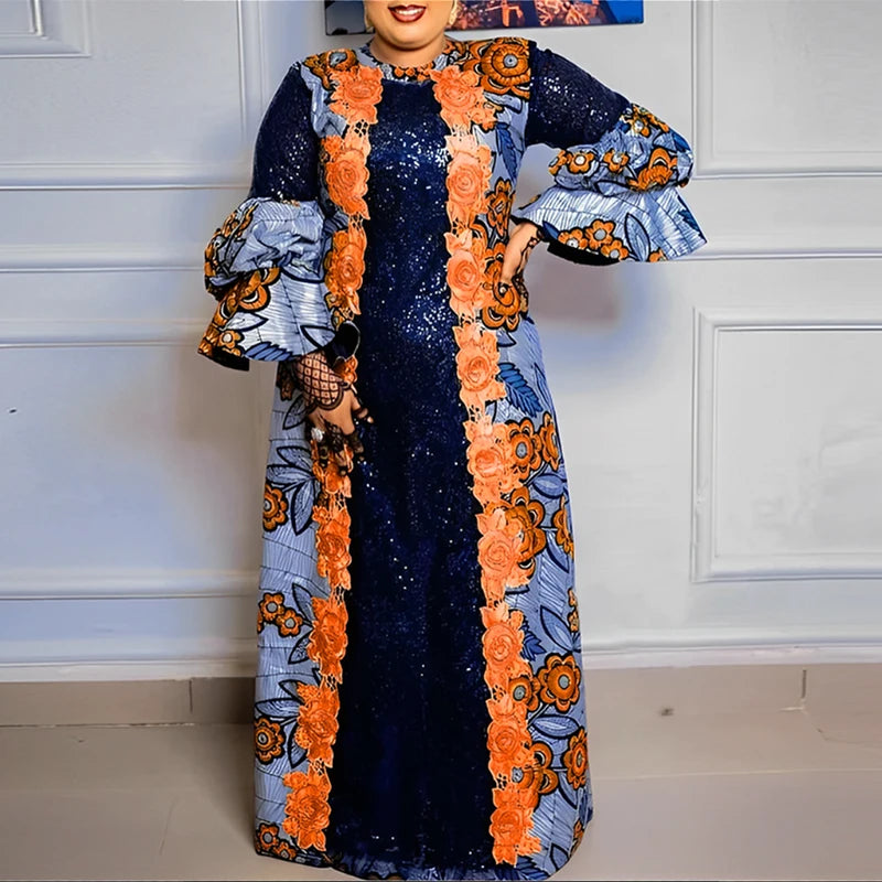 Women Casual Flared Maxi Dress