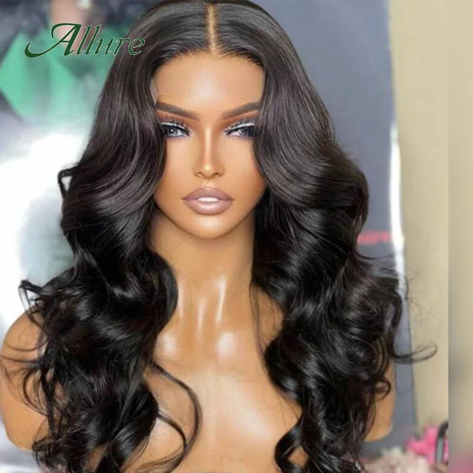 Natural Black Body Wave Human Hair Wig