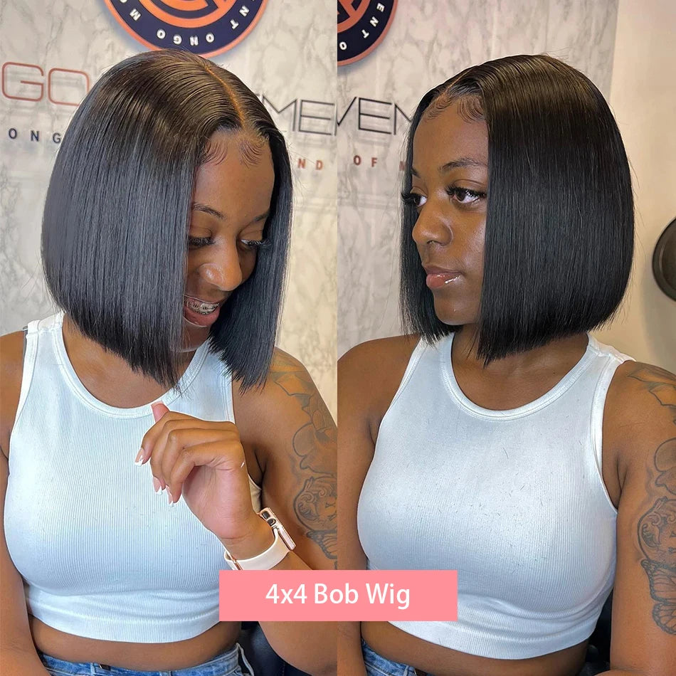 13x4 Straight Lace Frontal Bob Wig