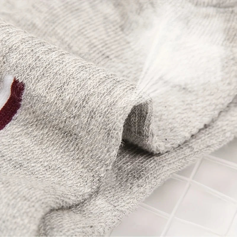 Men’s Striped Sports Ankle Socks (5 Pairs)