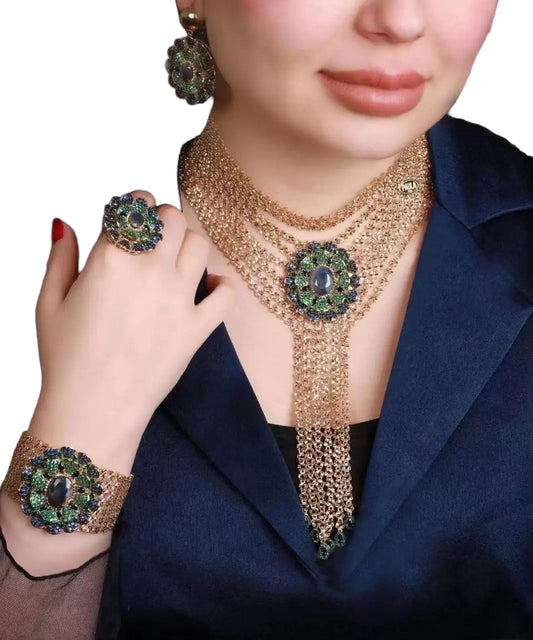 24K Gold Plated Bridal Jewelry Set