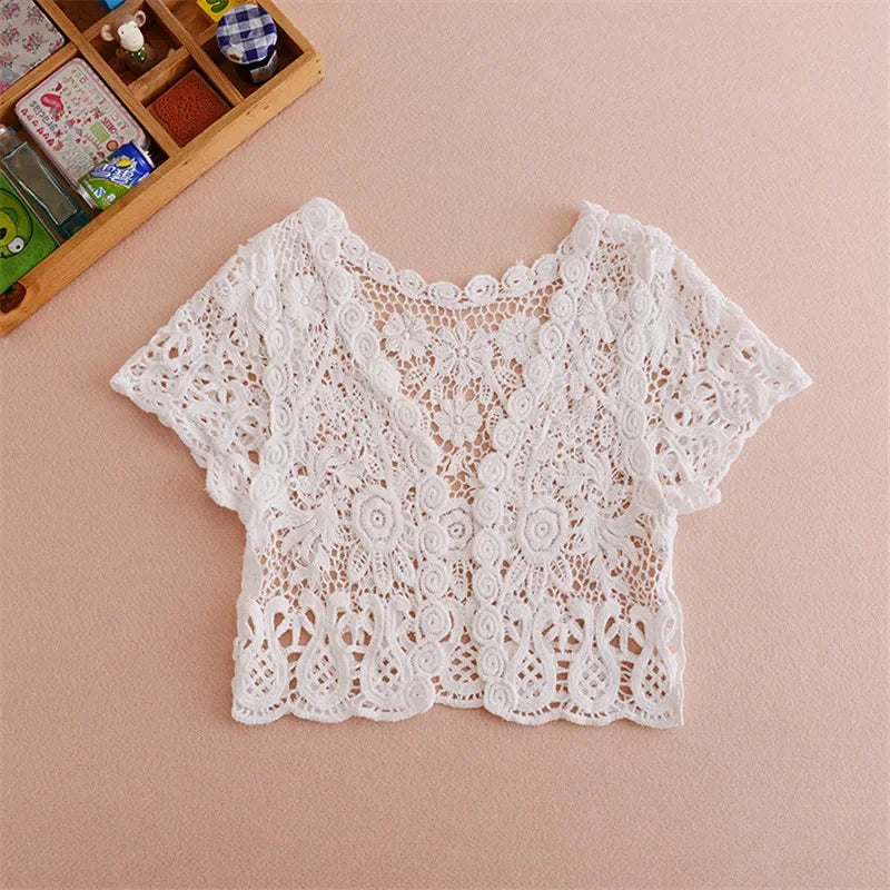 Women’s Short Sleeve Lace Shrug Bolero
