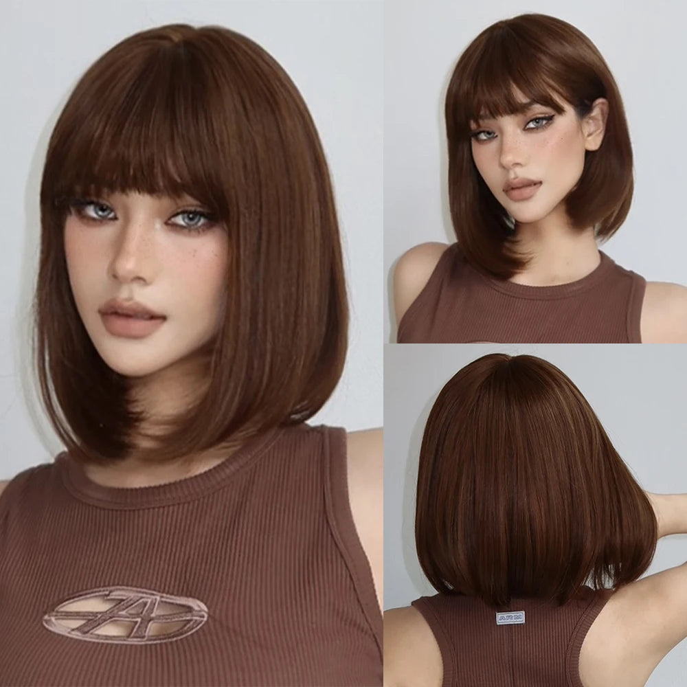 Women’s Short Synthetic Straight Bob Wig
